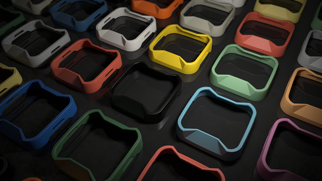 TYRI BASEline S1 and S2 coloured bezels in multiple shades, customizable design options for LED work lights to match vehicle branding and style.