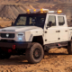 Jakob Mining Vehicles latest vehicle; Terra Charge in an open gravel pit with TYRI driving light; DLM-F1 Bi-LED